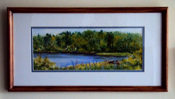 framed painting by laura tasheiko