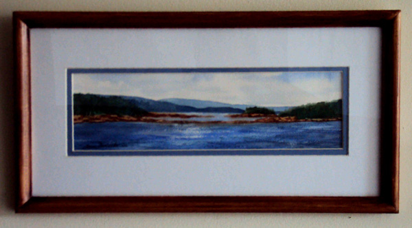 framed watercolor by laura tasheiko