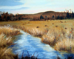 Hay Field Oil Painting