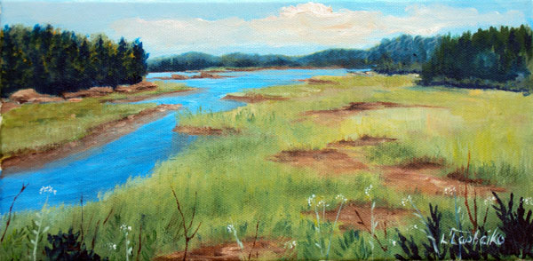 Wiscasset Marsh by Laura Tasheiko